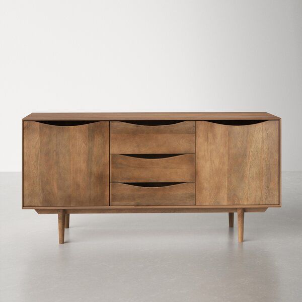 Milo Solid Mango Wood Credenza added by Mairin Mulcare