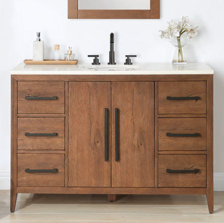 Alsup 48'' Single Bathroom Vanity added by Ashley Conner