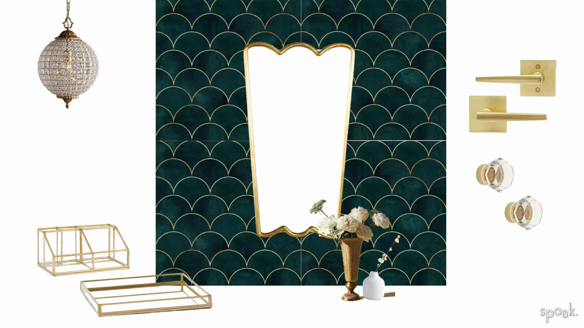 Guest Bathroom Inspo designed by Emily Emmert