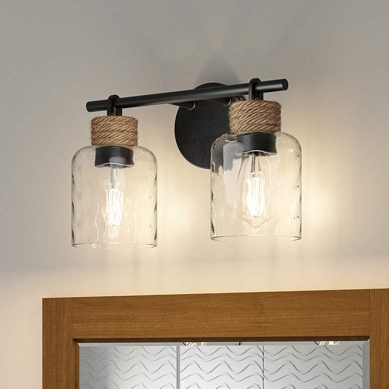 Quoizel Baltic 9 1/4" High Matte Black 2-Light Wall Sconce added by Ruthann R