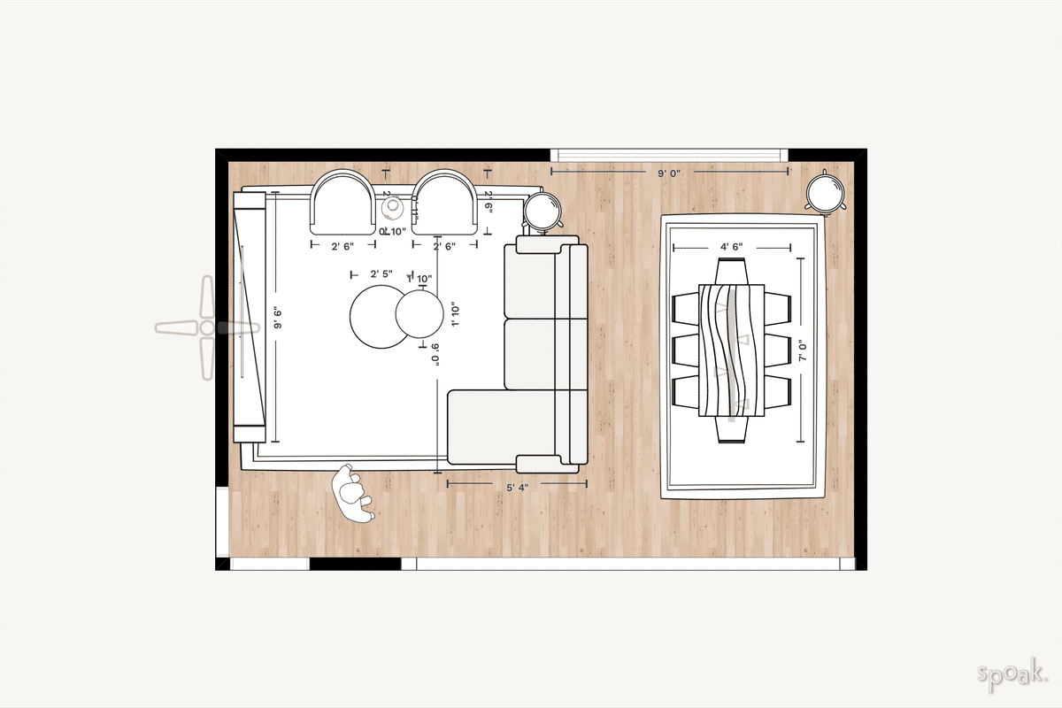 Tv Room Floor Plan designed by Mateo Venegas
