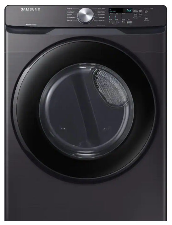 7.5 cu. ft. Stackable Vented Electric Dryer with Sensor Dry in Brushed Black added by Spoak Member