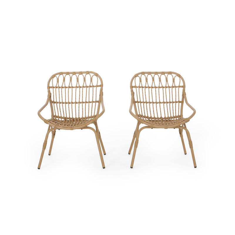 Lesa Outdoor Wicker Accent Chairs (Set Of 2) added by Lena Loo