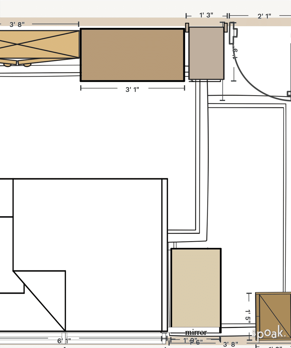 Primary Bedroom Plan designed by Delaney Eiland