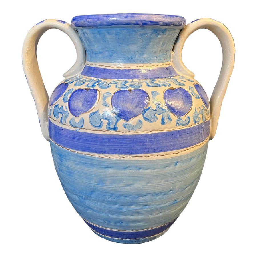 Early 21st Century Blue Fruit Studio Pottery Urn added by Spoak Member