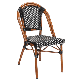 Aluminum Bamboo Patio Chair With Black & White Rattan added by Jessica D'Itri Mares