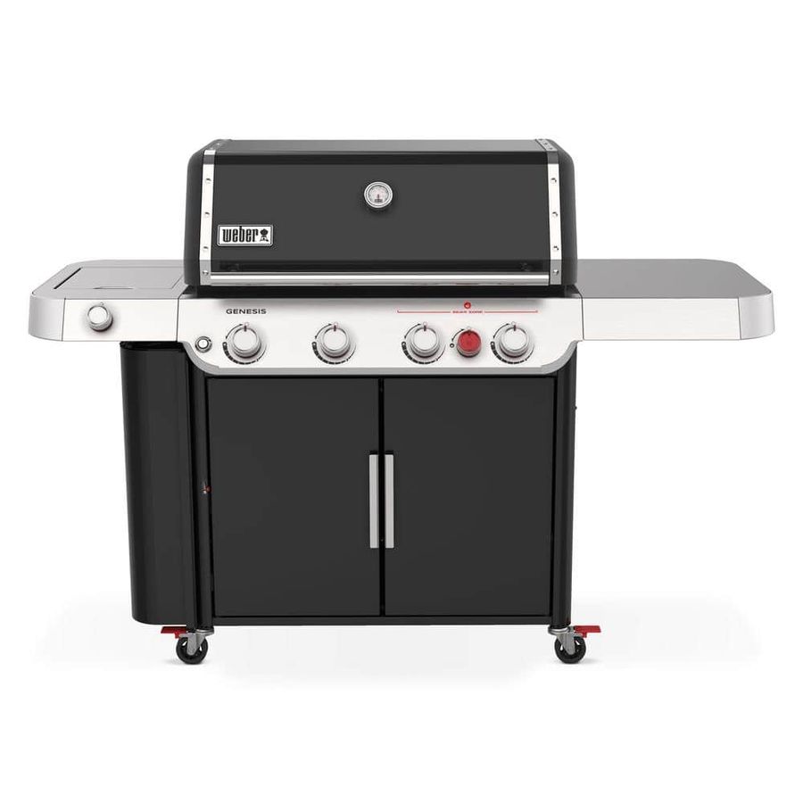 Weber Genesis E-435 4-Burner Propane Gas Grill in Black with Side Burner 36410001 - The Home Depot added by Melissa Fraum