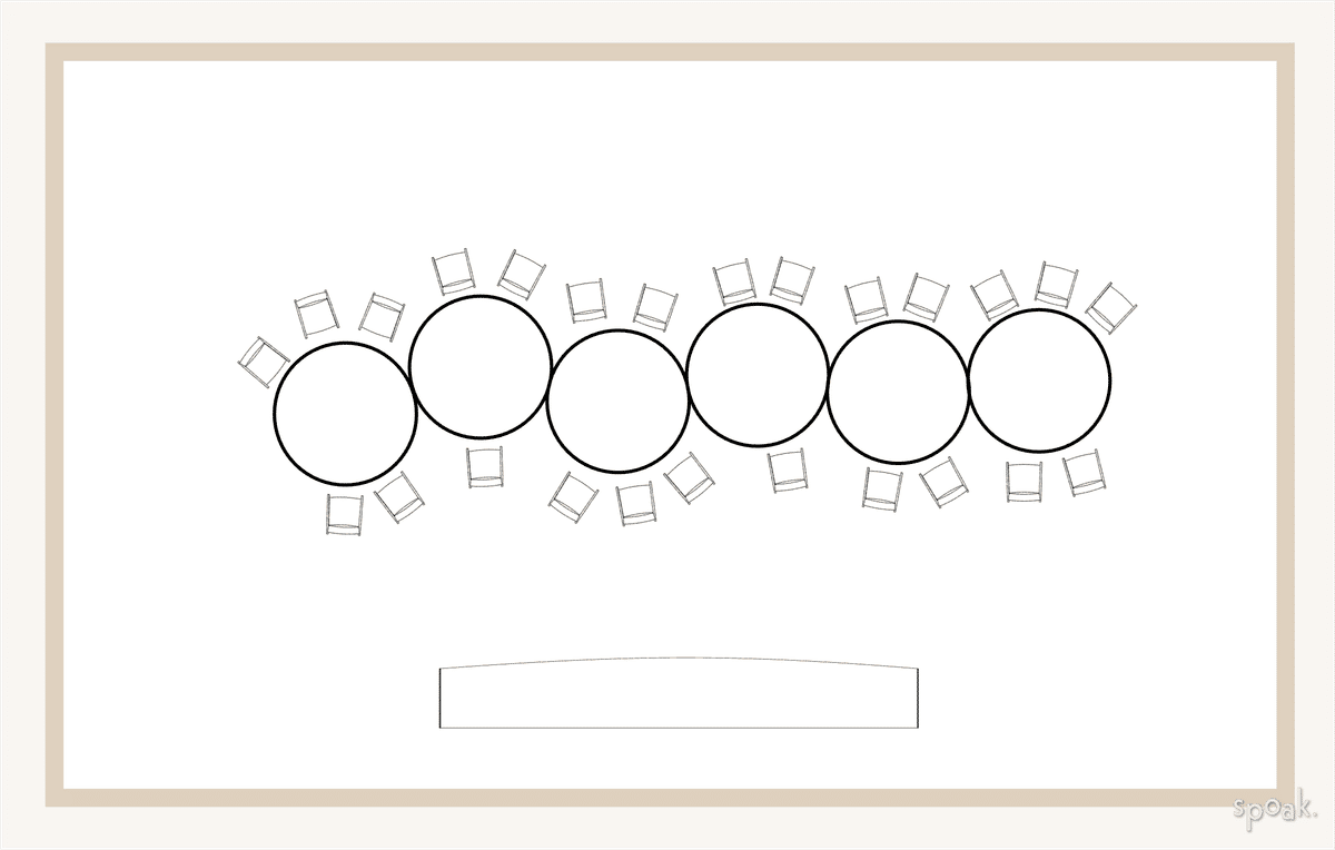 Living + Dining Room Floor Plan designed by Emily Rountree