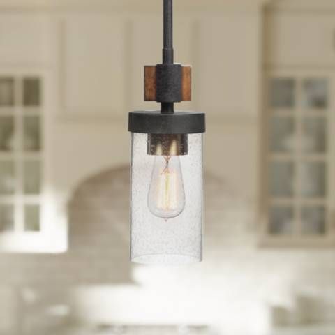 Atwood 4 1/2"W Weathered Bronze and Brown Mini Pendant Light - #77C85 | Lamps Plus added by Erin Turtenwald