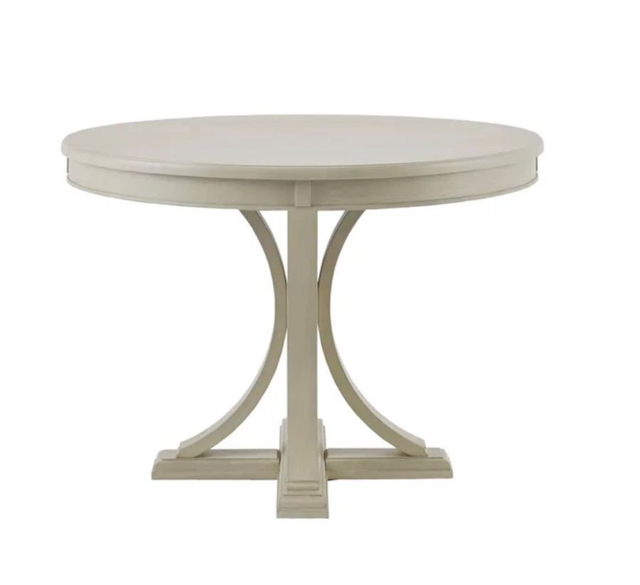 SANFROD PEDESTAL DINING TABLE ANTIQUE CREAM added by HELEN SALGADO
