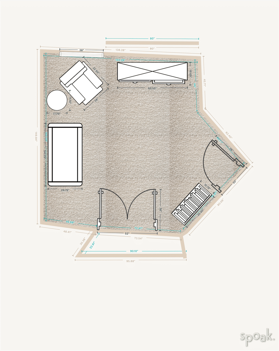 Nursery Floor Plan designed by Rebecca Burch