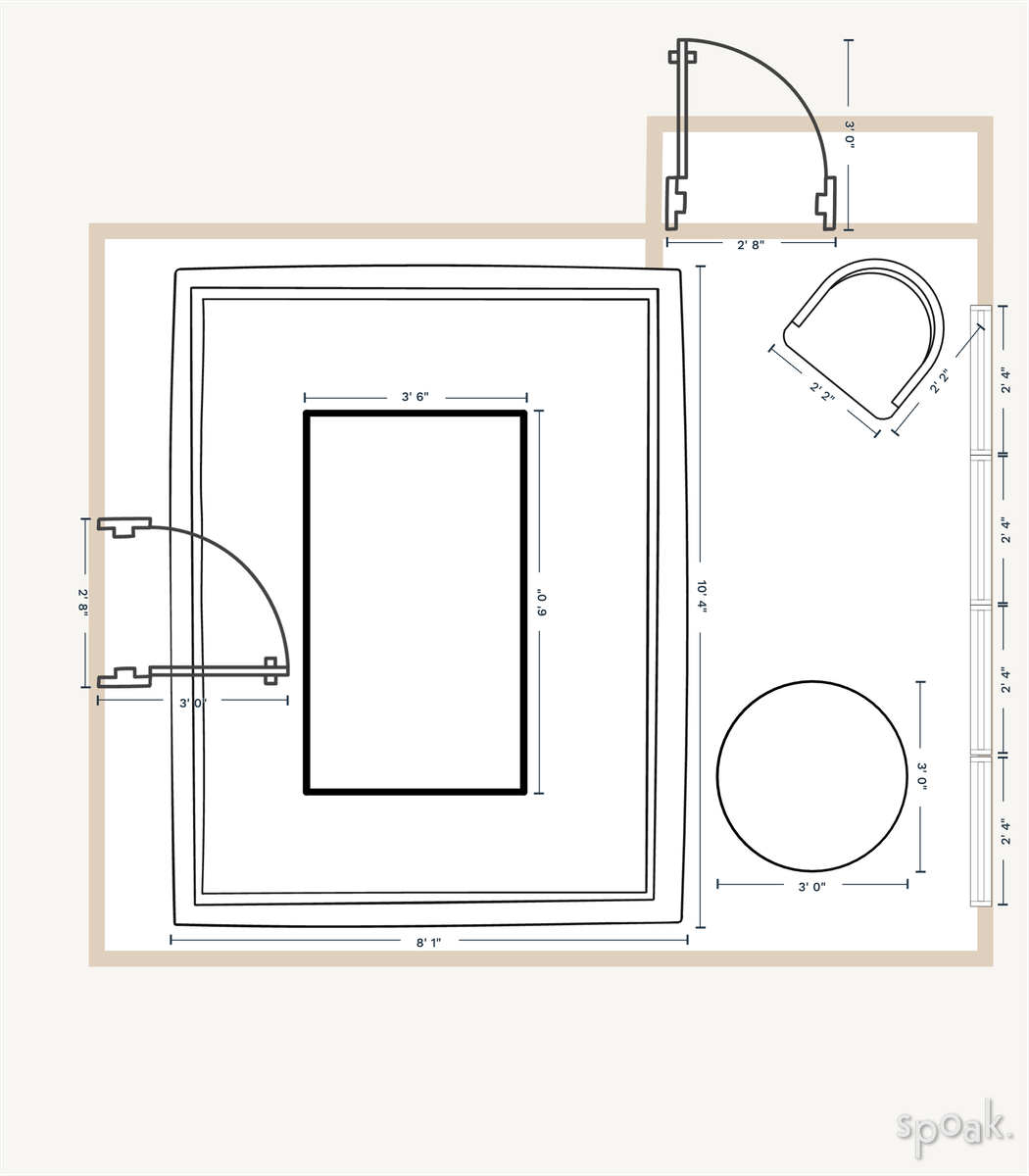 Craft Room Plan designed by Haleigh Manley
