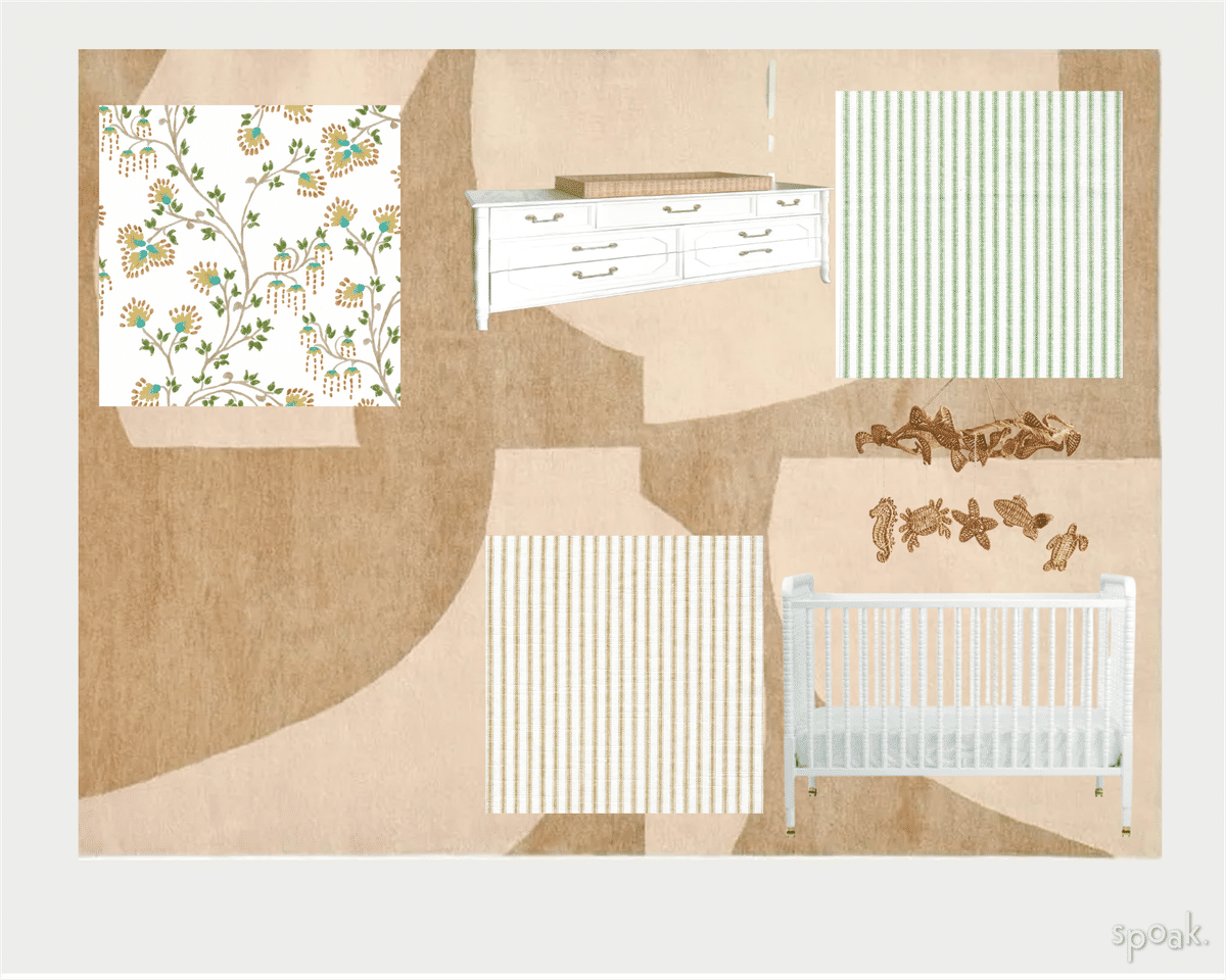 Orange Nursery Ideas designed by Lillie Belle Renner