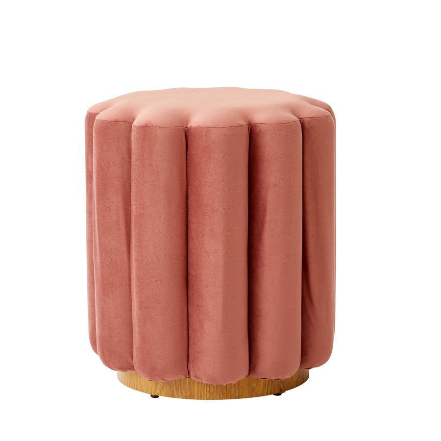 Better Homes & Gardens Lillian Velvet Tufted Ottoman, Rose - Walmart.com added by Sarah Jackson