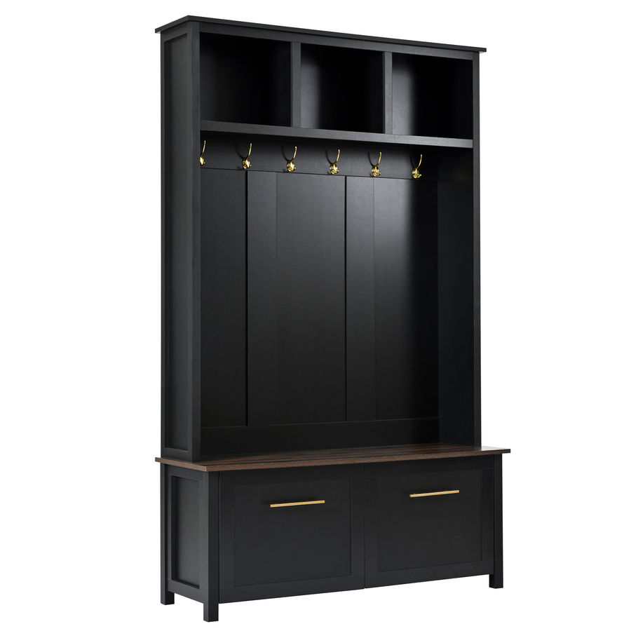 Red Barrel Studio® Hall Tree 47'' Wide With Bench And Shoe Storage | Wayfair added by Rachael Igoe