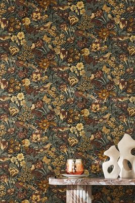 Stenciled Floral Wallpaper added by Anna Valdez