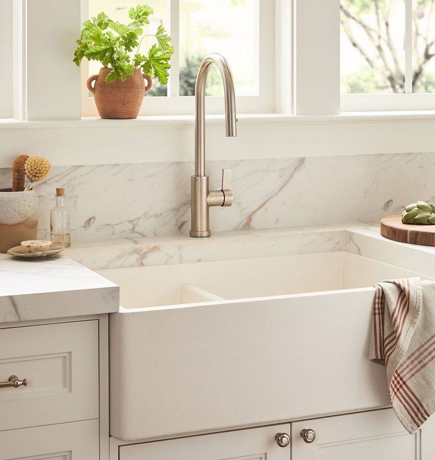 Farmhouse NativeStone Double Kitchen Sink added by Danielle Maslan