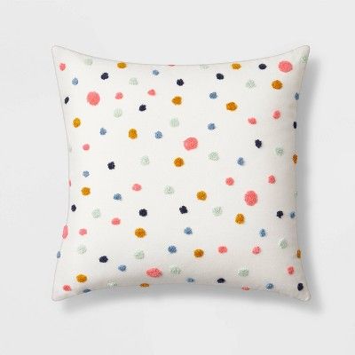 Square Embroidered Dot Throw Pillow - Pillowfort™ added by Megan Reinhardt