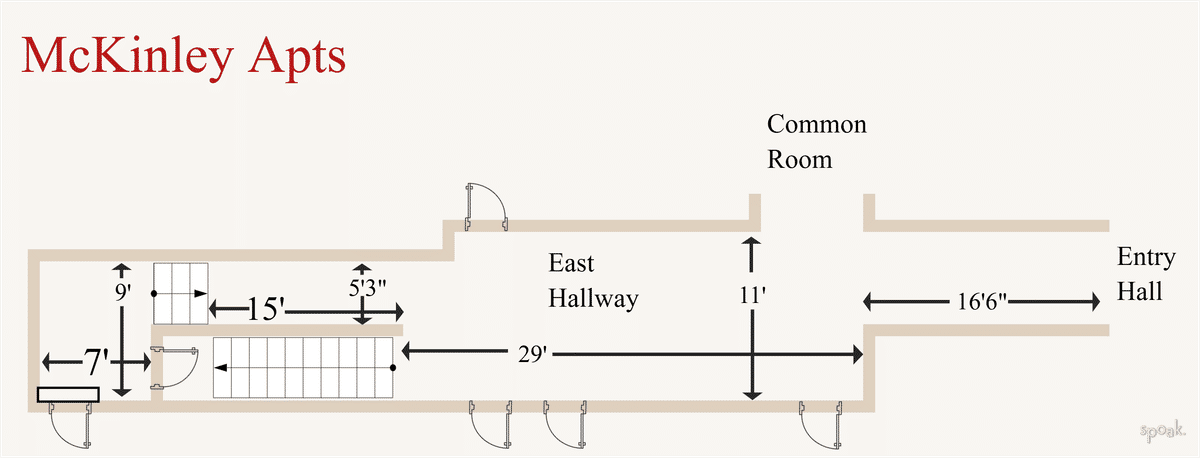 Hallway Plan designed by The Graymill