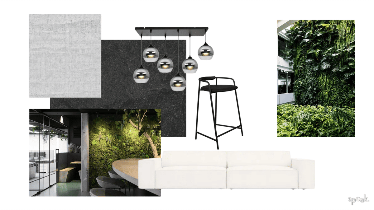 Kitchen + Living Room Inspiration designed by lucie hrubonova