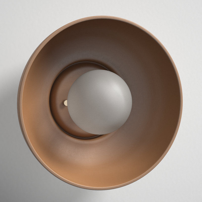 Rana Single Light Ceramic Dimmable Flush Mounted Sconce added by Kellie Yeck
