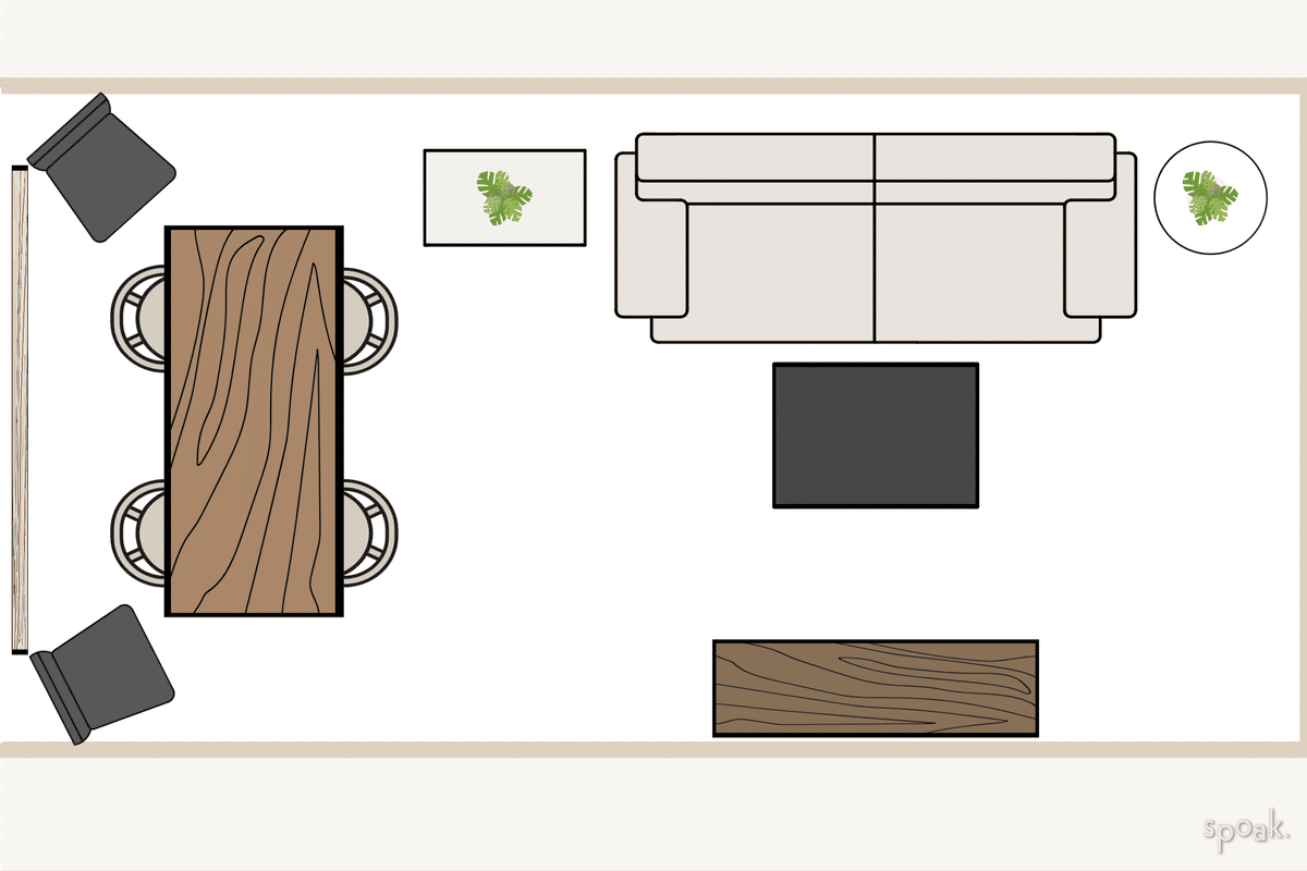 TV Room Plan designed by Madi Speed