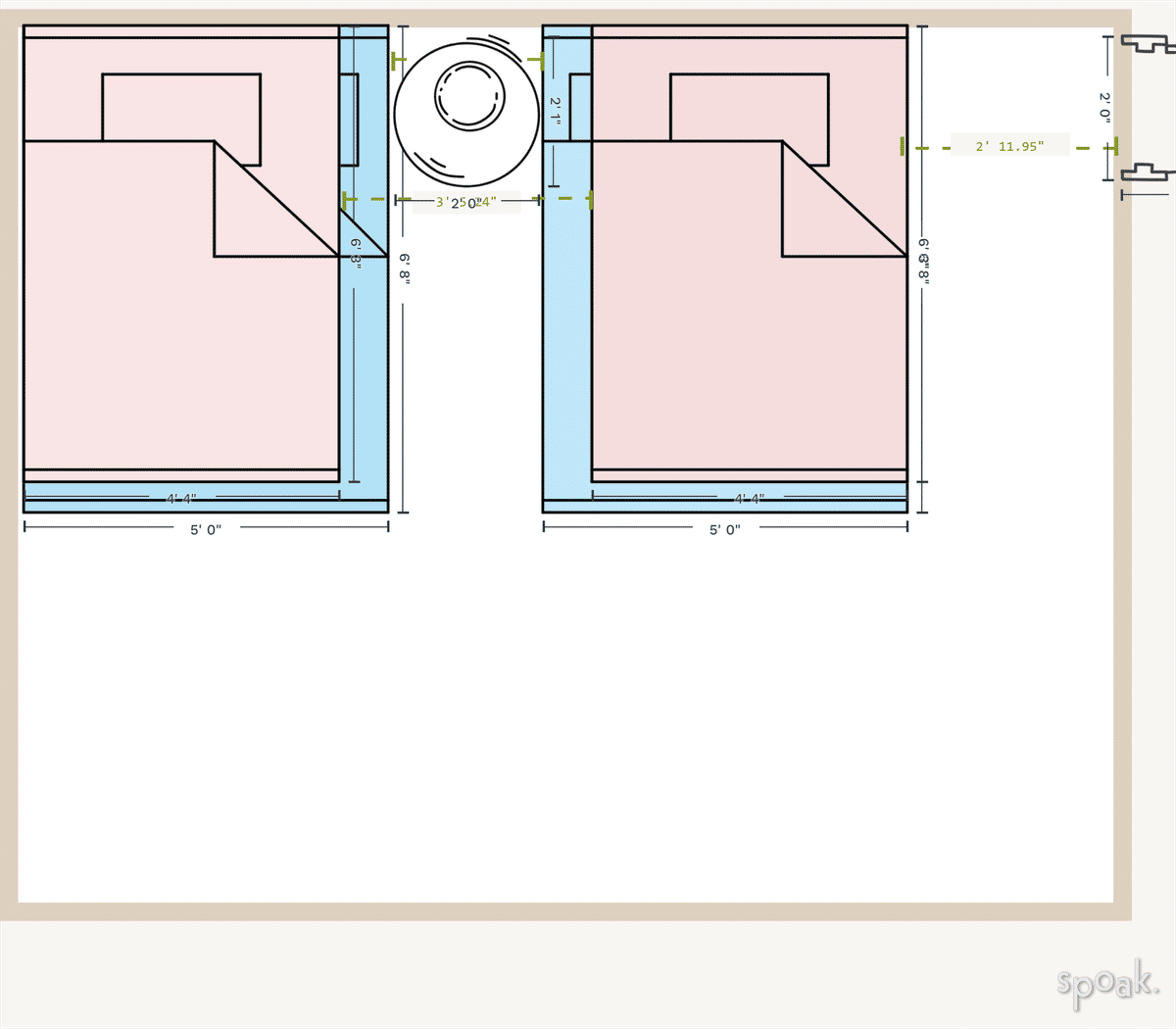Primary Bedroom Layout designed by natalie eickhoff