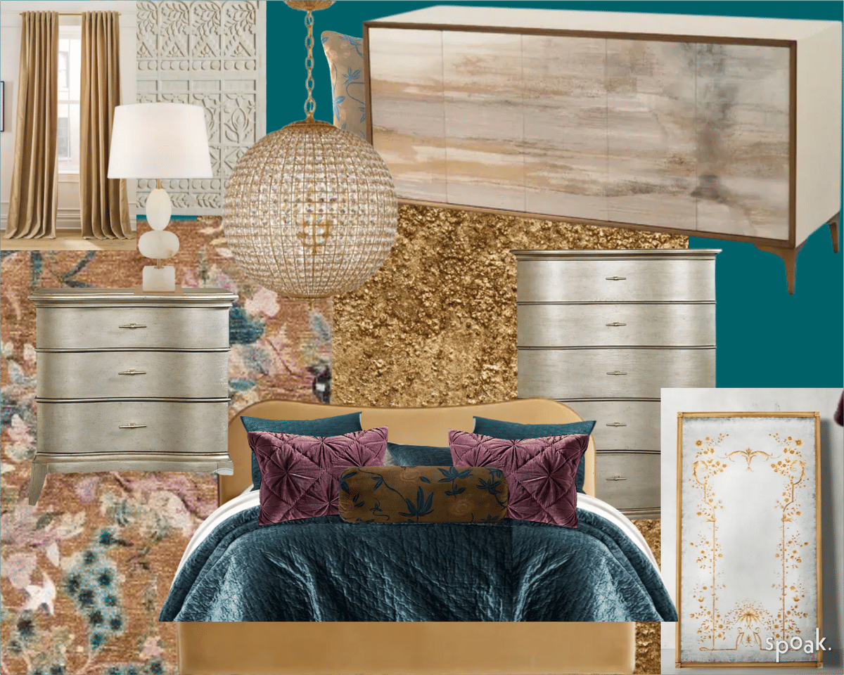 Glam Bedroom Ideas designed by Karleigh Miller