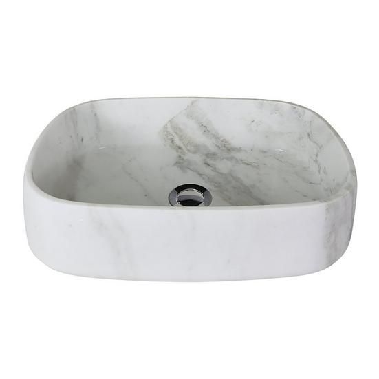 Bianco Orion Rectangular Marble Sink added by Rebeca Hawthorne