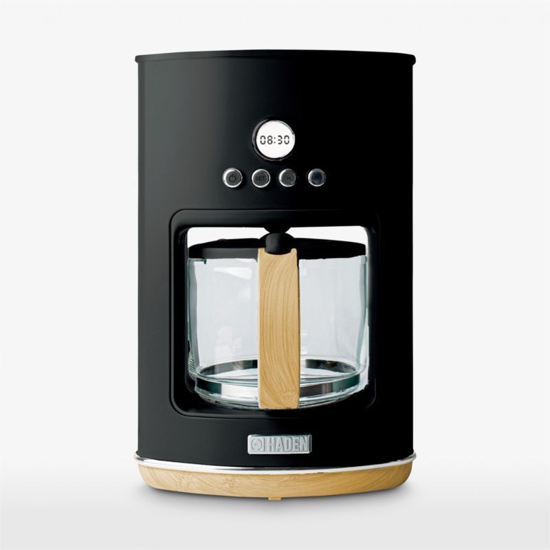 HADEN Dorchester Ultra Matte Black 10-Cup Programmable Drip Coffee Maker + Reviews | Crate & Barrel added by Jaime Dorsey