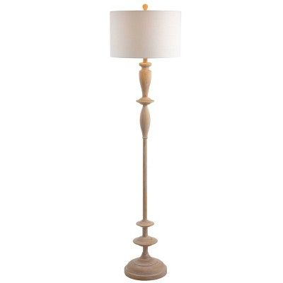 63.5" Aldrin Resin Floor Lamp (Includes LED Light Bulb) Brown - JONATHAN Y added by Marla Scanzello