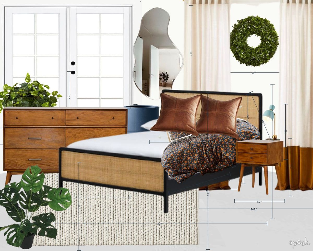 Dorm Room Floor Plan designed by Leah Peter