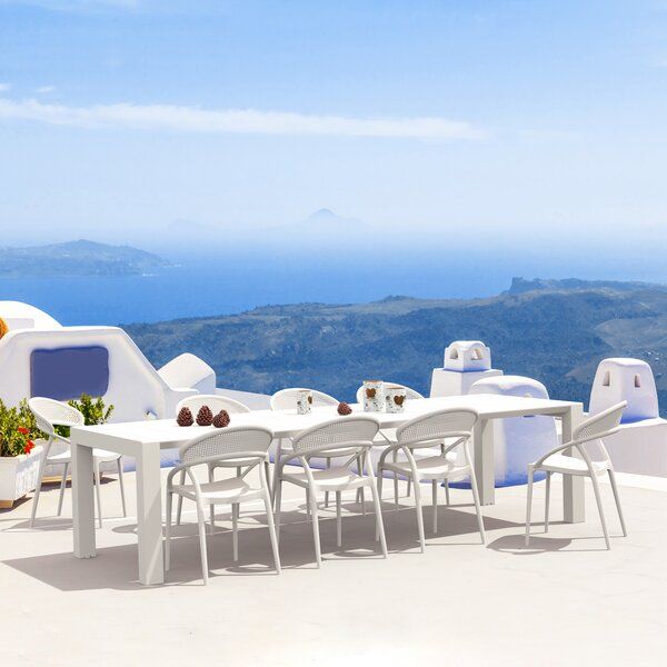Farrah 102'' Rectangular 8 - Person Outdoor Dining Set added by sam werrell