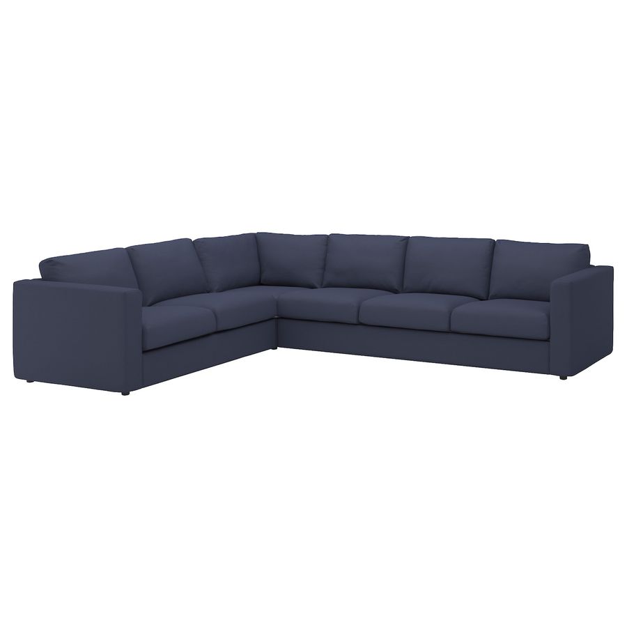 FINNALA sectional, 5-seat corner, Orrsta black-blue - IKEA added by Annastasia Valmas-Mann