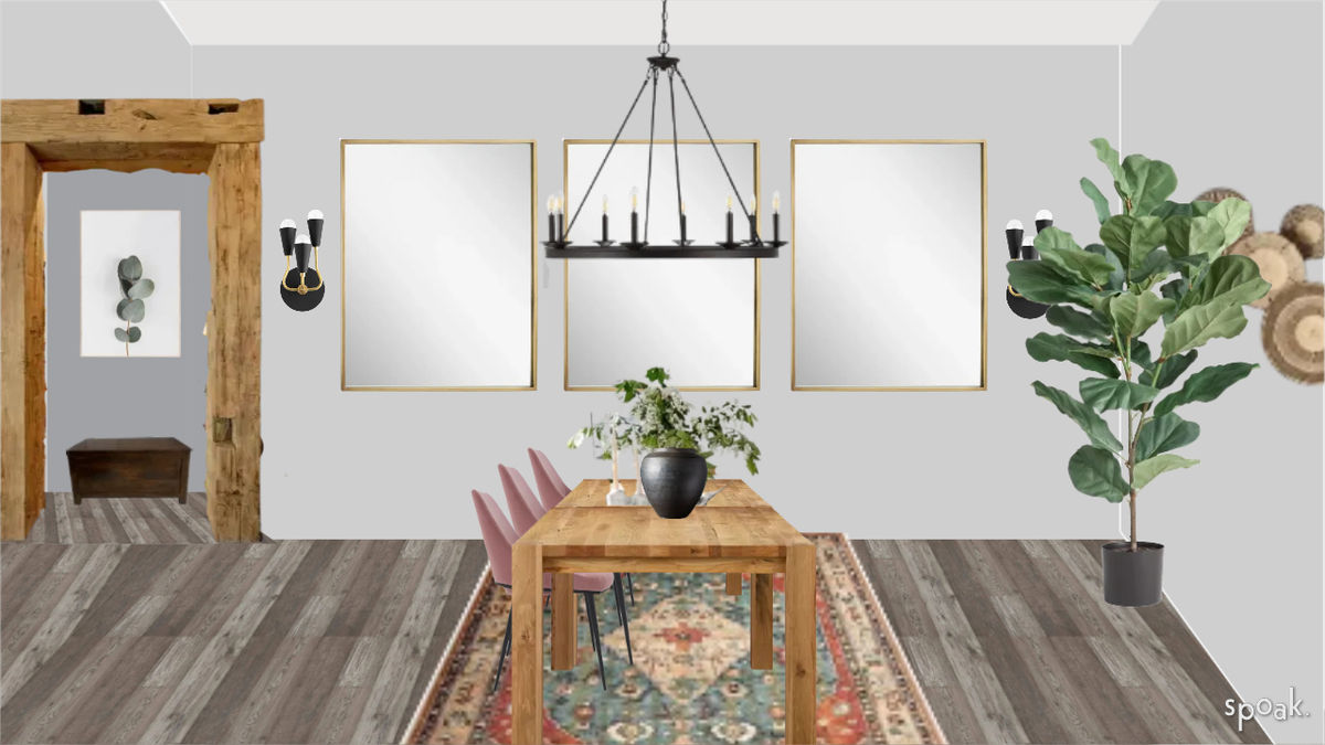 Rustic Dining Room Inspo designed by sidnie rollins