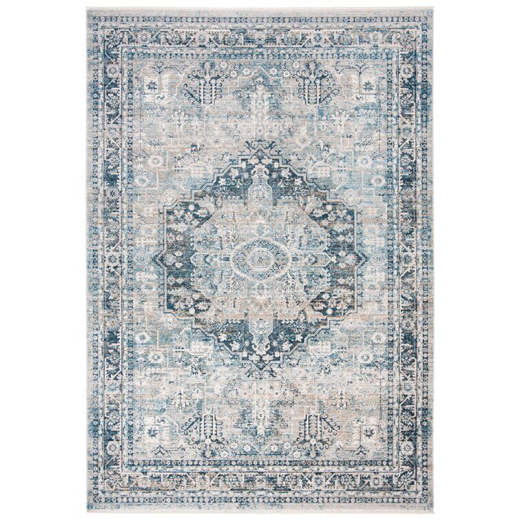 Rumsey Oriental Navy/Gray Area Rug added by Heather Kunz