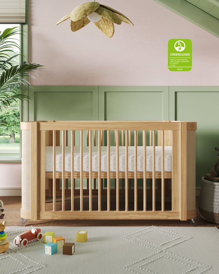 The Island Wave Crib | Convertible Crib to Toddler Bed | Nestig added by Hannah Linscott