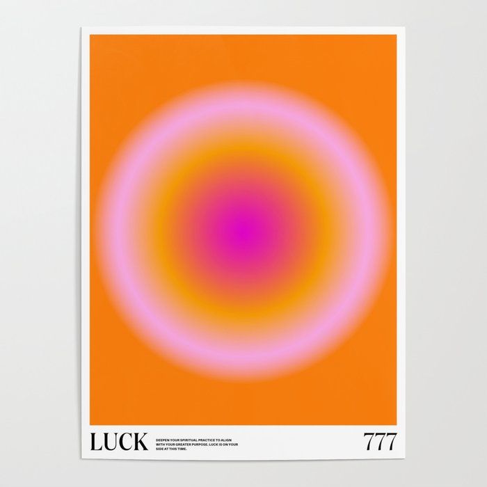 Gradient Angel Numbers: Luck Poster by Tiger Spirit added by Kelly Calley