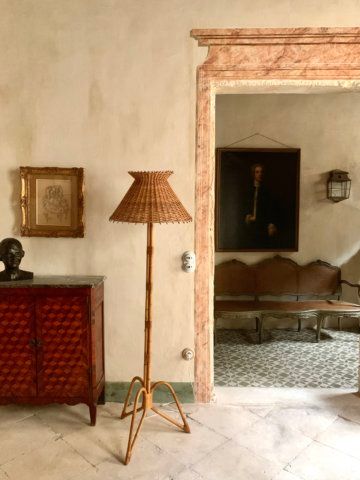 Rattan floor lamp, 1960 added by Brittney Webber