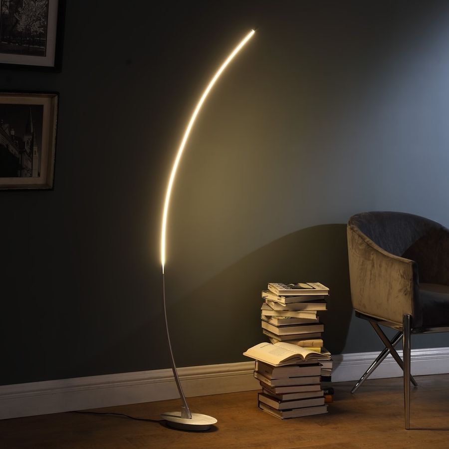 Bradie Brushed Nickel LED Arc Tube Floor Lamp added by Spoak Member