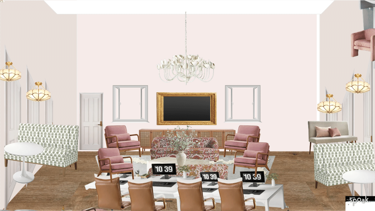 Pink Dining Room Inspo designed by Madeline Hamilton