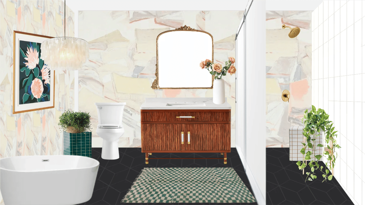 Brown Bathroom Ideas designed by Spoak 