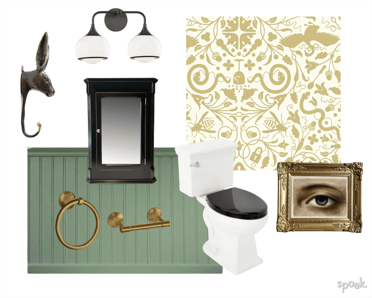 Bathroom Inspiration designed by Caroline Smigocki