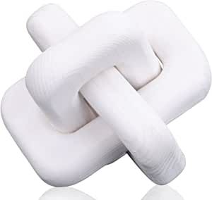 Wooden Knot Decoration Bohemian Decoration Hand-Carved Knot Autumn Winter White Home Decor Suitable for Coffee Table Bedroom Living Room Farmhouse Dining Table Minimalist Decoration（White） added by Janae Sullivan