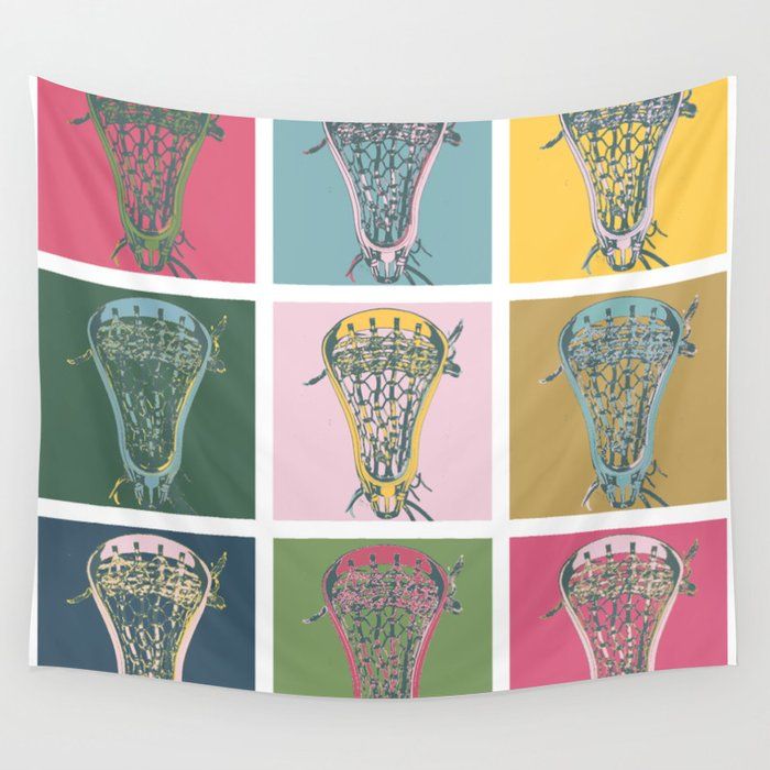 Lacrosse Marylin Blue Wall Tapestry by YouGotThat.com added by Lindsay Schultz