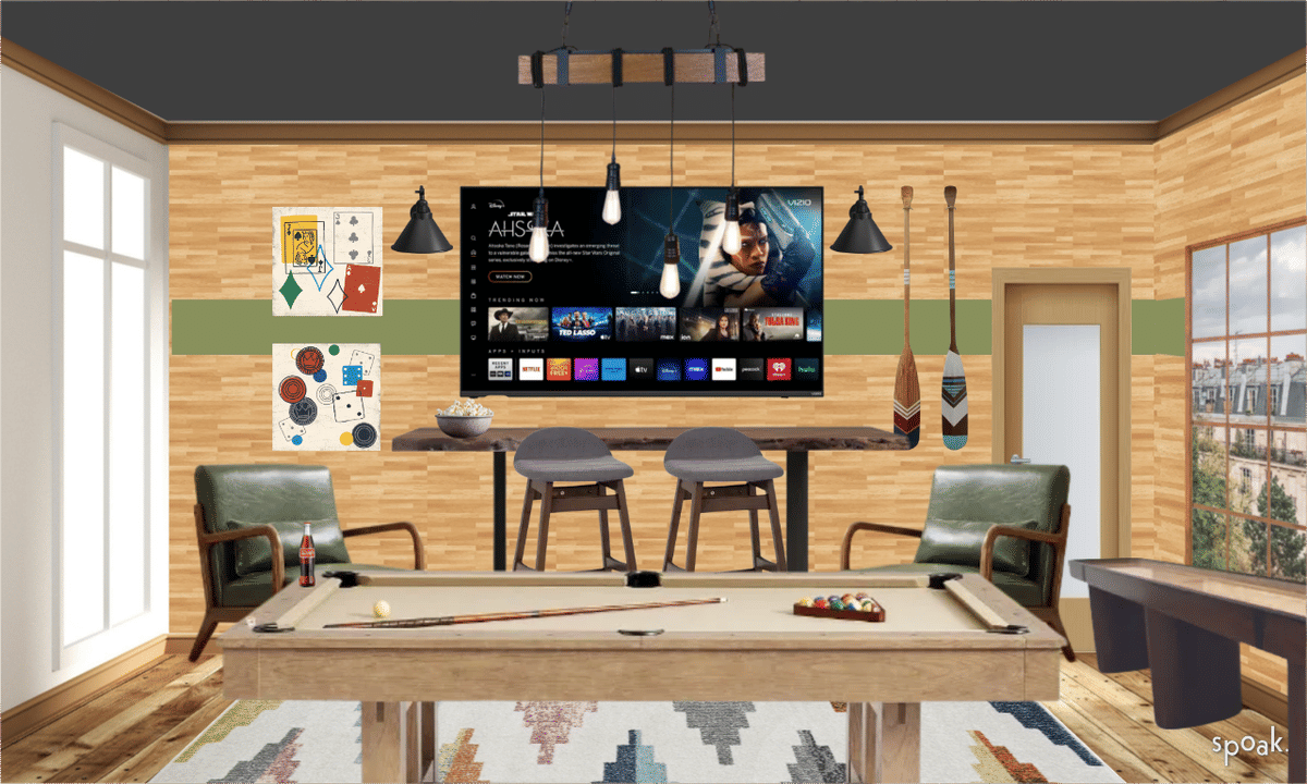 Game Room Inspiration designed by Missy Langley