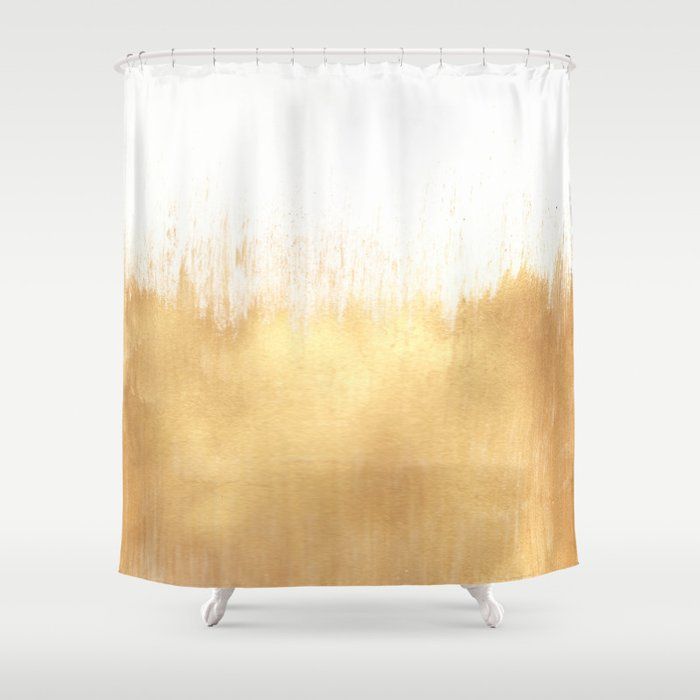 Brushed Gold Shower Curtain - Custom Art your life added by Amanda Armour