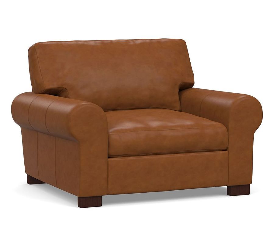 Turner Roll Arm Leather Chair added by Where The Heart Is Designs