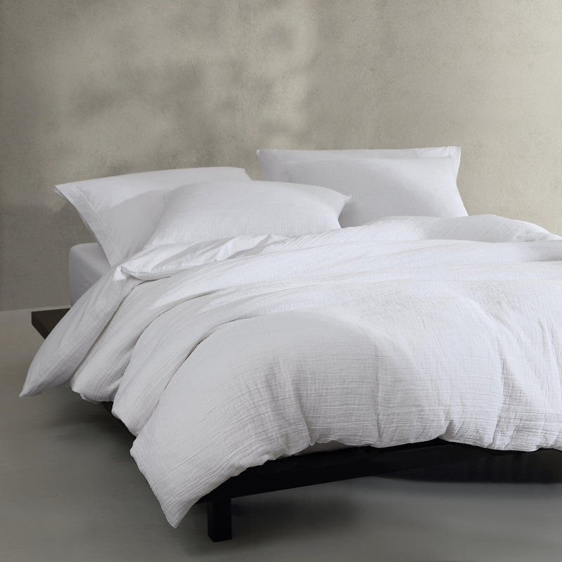 Calvin Klein Washed Texture Solid Cotton Duvet Cover Set added by Karina Bumatay