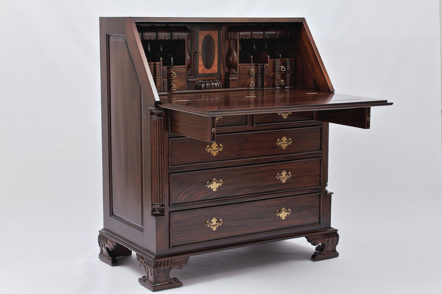 Chippendale Drop-Front Secretary Desk added by Joey Wong